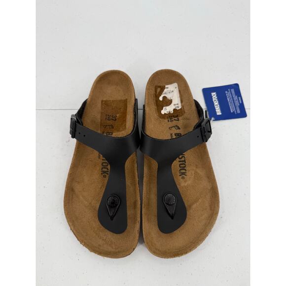 NWT Birkenstock Women's Gizeh Black Birko-Flor Thong Sandals Size 37 - Picture 11 of 11